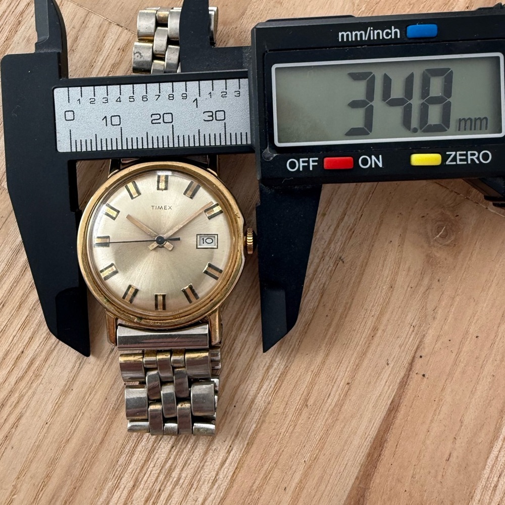 Timex Mercury Rare Vintage Watch Mechanical Winding Gold Case Stretch Bracelet - Picture 13 of 15